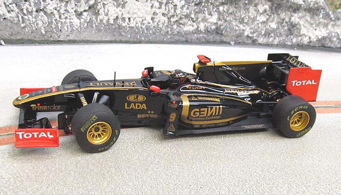 W10370 scalextric rechange essieu avant et roues pour Lotus Renault R31 