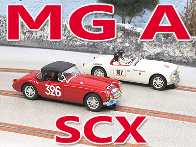 Slot Car Scalextric MG A Lund SCX 1/32 A10089 
