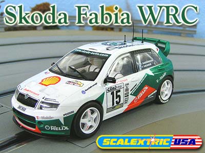 Scalextric-W9028 SKODA FABIA WRC AILE ARRIÈRE-NEUF 