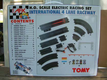 Afx 4 lane slot car set outlet